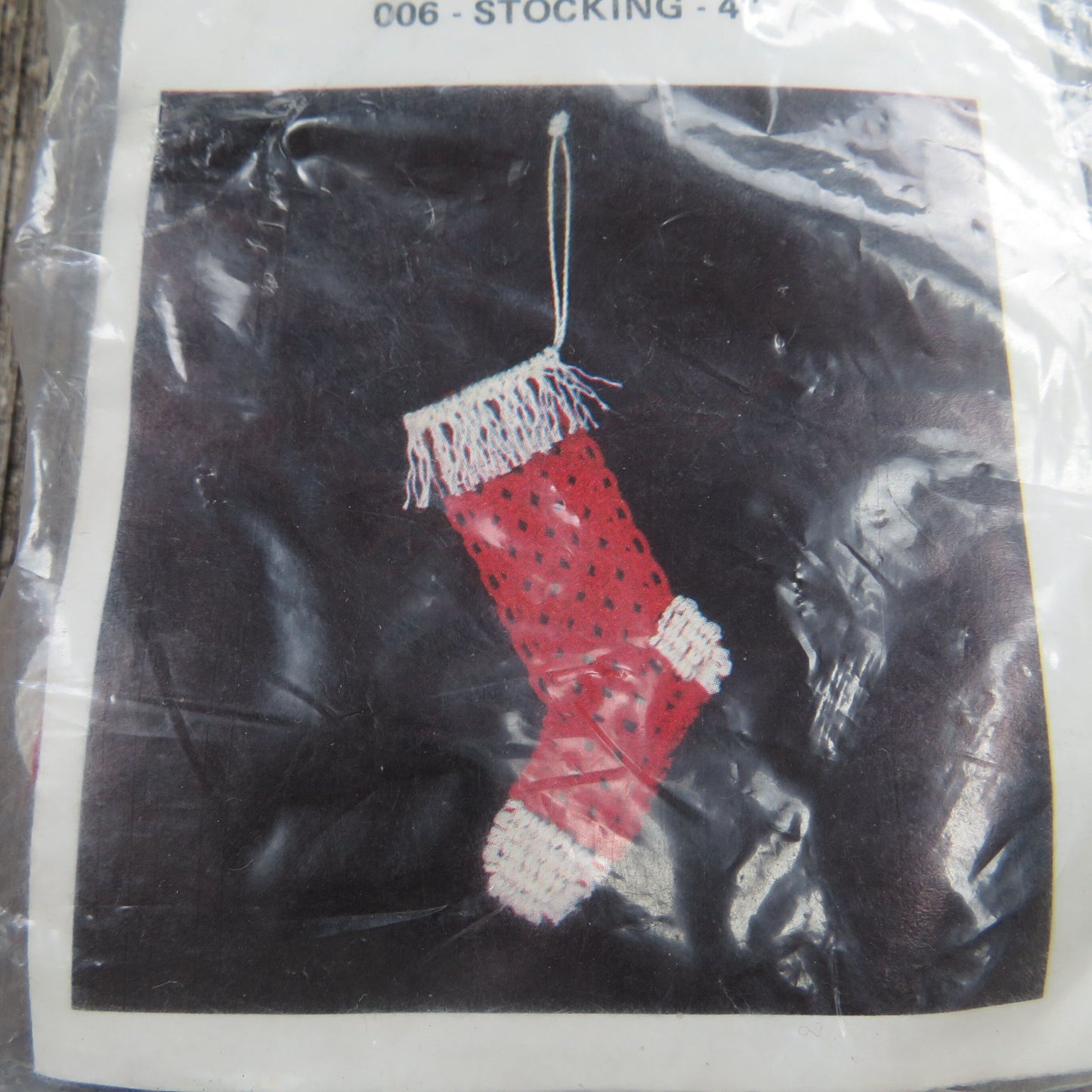 Stocking Ornament Macrame Kit Susan Foot The Knot House Craft Kit 1979