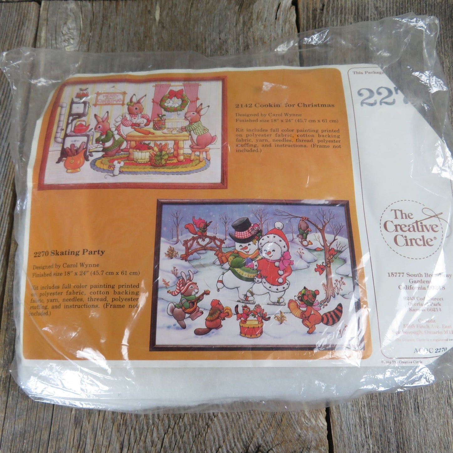 Winter Snowman Quilted Picture Kit Creative Circle Snow Scene Hand Sewing 1984 Christmas