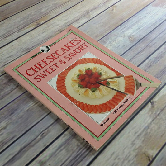 Vintage Cheesecakes Cookbook Recipes HP Books 1985 Barbara Maher Softcover Color Photos Cheesecakes Sweet and Savory Paperback