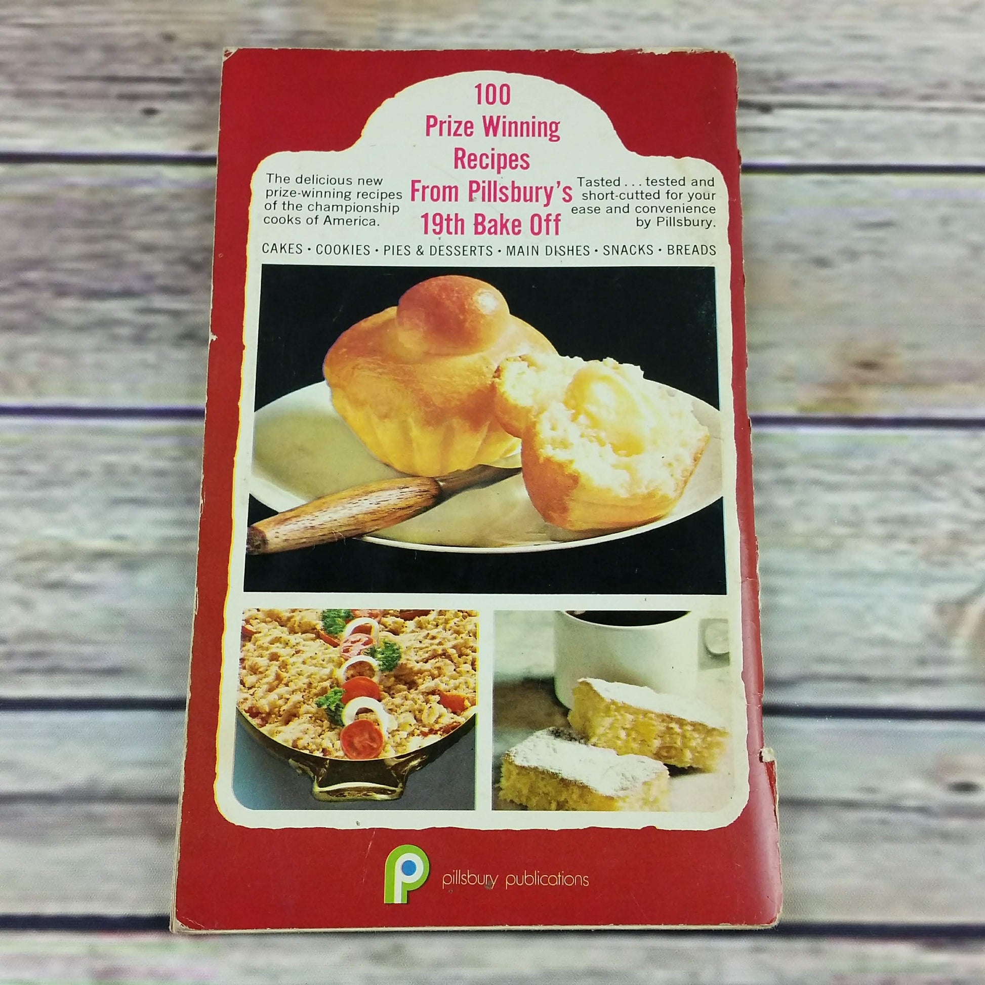 Vintage Cookbook Pillsbury Bake Off Cook Book 19th Annual 100 Recipes 1968 Paperback Booklet - At Grandma's Table