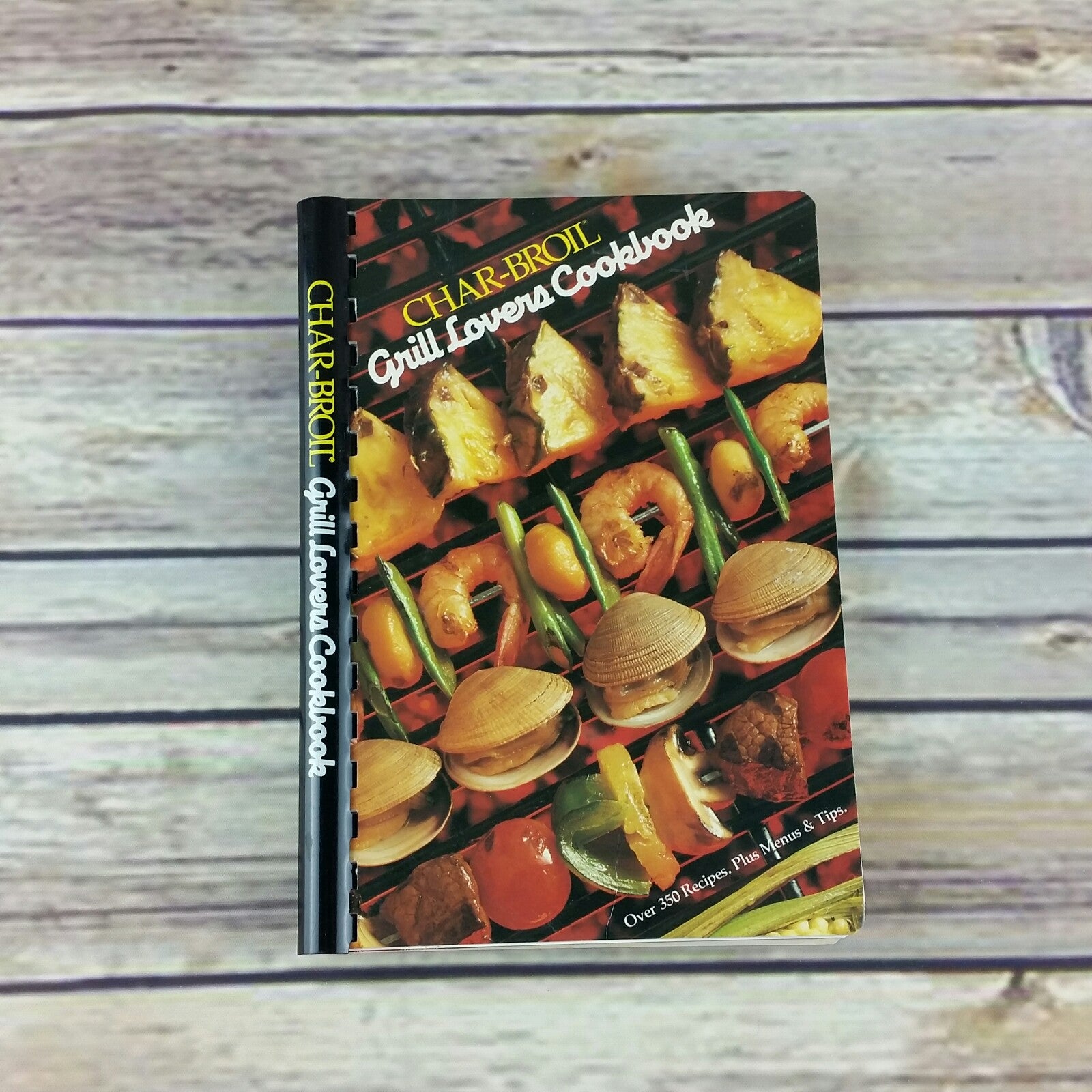 Vintage Char Broil Cookbook Grill Lovers 350 BBQ Recipes 1985 - At Grandma's Table