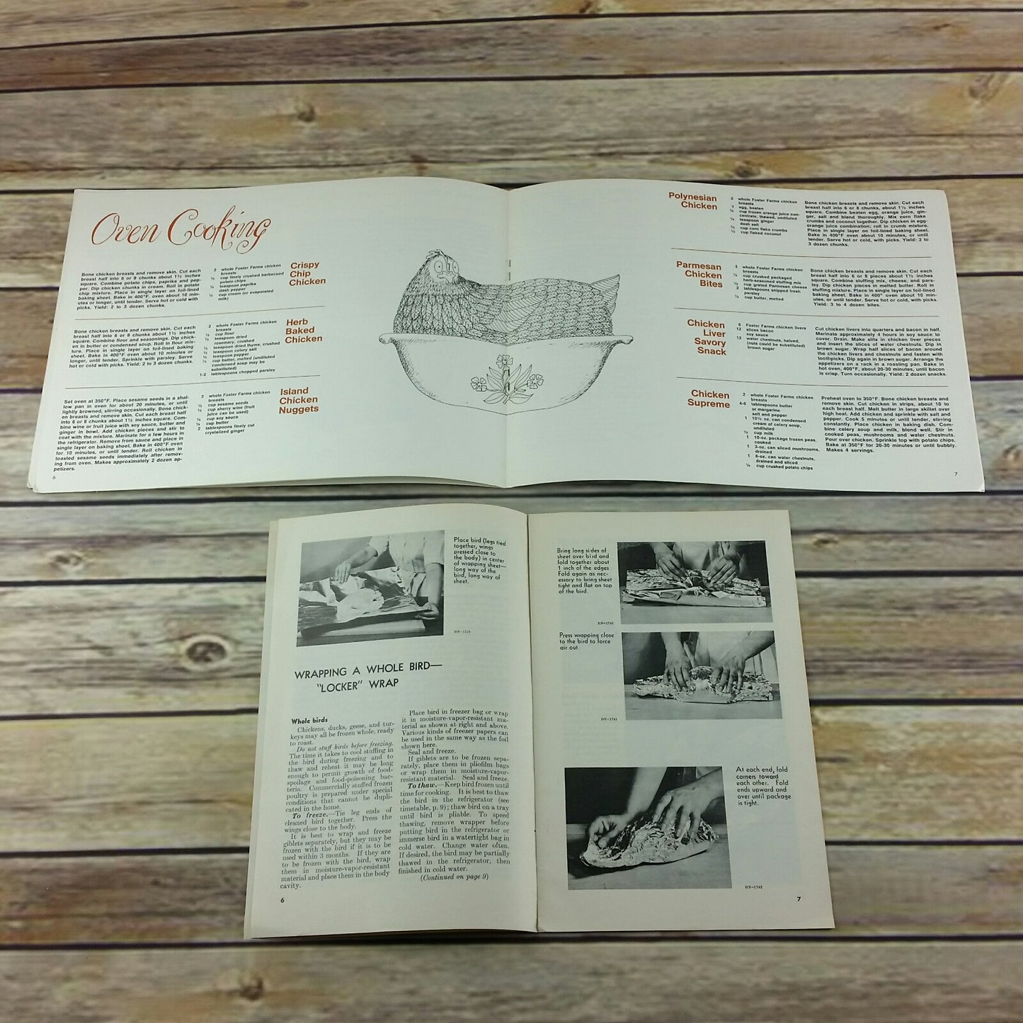 Vintage Cookbook Foster Farms Promo Booklets Lot of 2 Poultry Chicken Dept of Agriculture 1967 - At Grandma's Table