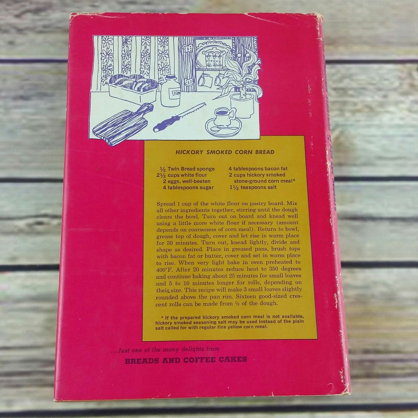 Vintage Cookbook Breads and Coffee Cakes Homemade Starters Recipes 1967 Hardcover - At Grandma's Table