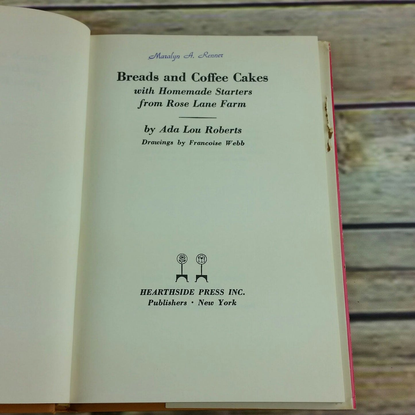 Vintage Cookbook Breads and Coffee Cakes Homemade Starters Recipes 1967 Hardcover - At Grandma's Table