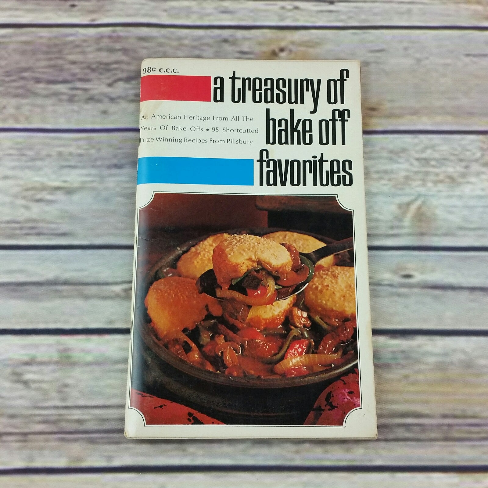 Vintage Pillsbury Cookbook A Treasury of Bake Off Favorite Recipes 1969 Paperback Booklet - At Grandma's Table