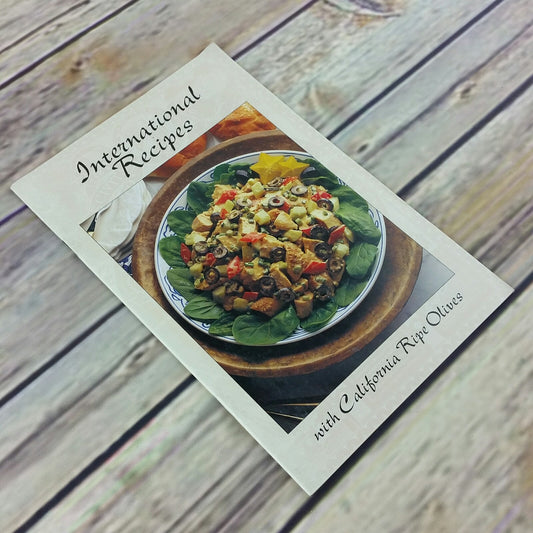 Vintage California Cookbook International Recipes with Olives 1994 Booklet - At Grandma's Table