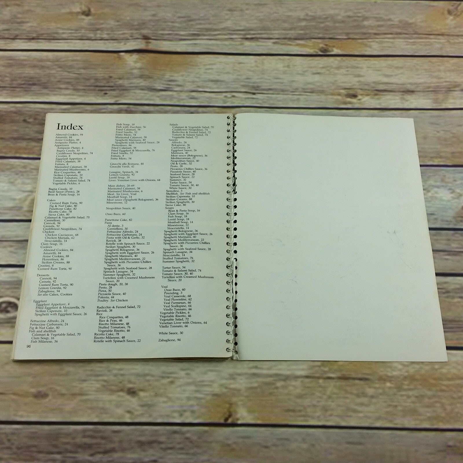 Vintage Italian Cookbook Cooking Class Consumer Guide Editors 1982 Spiral Bound Paperback - At Grandma's Table