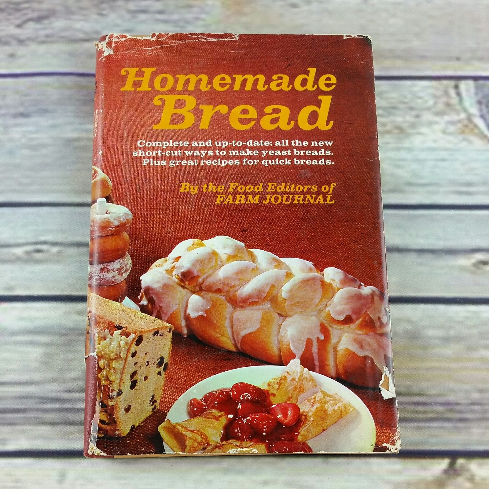Vintage Cookbook Homemade Bread Recipes Farm Journal Editors 1969 Hardcover with Dust Jacket - At Grandma's Table