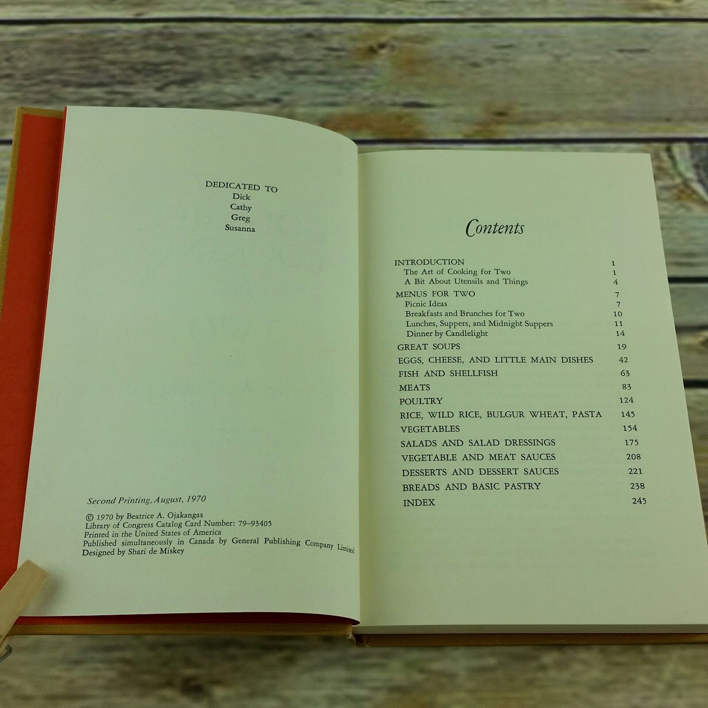 Vintage Cookbook Gourmet Cooking for Two Recipes 1970 Beatrice Ojakanagas - At Grandma's Table