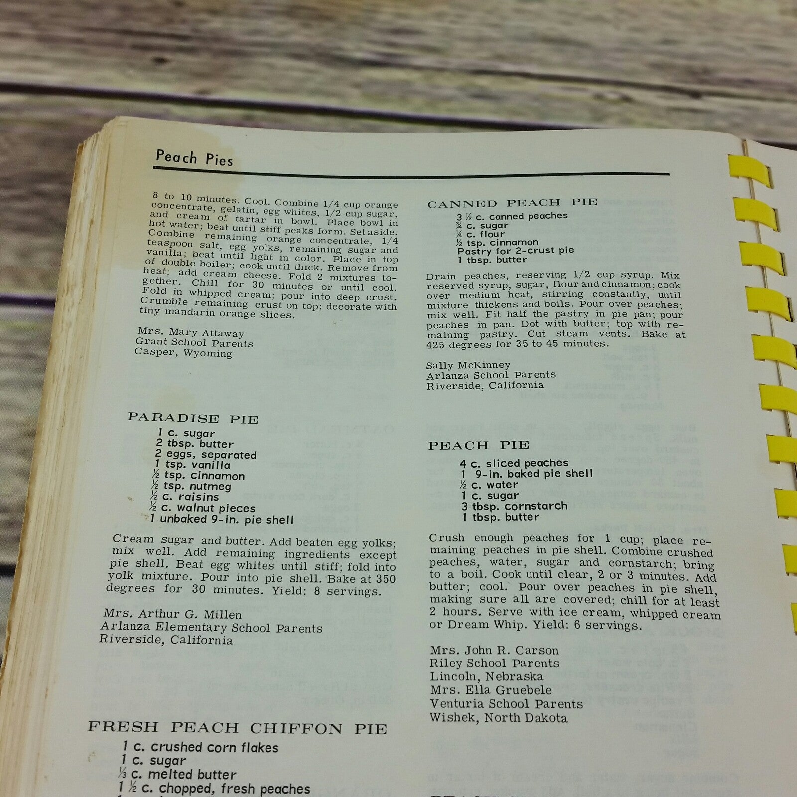Vintage Cookbook Parents Parade of Recipes Desserts 1969 2000 Favorites Spiral Bound - At Grandma's Table