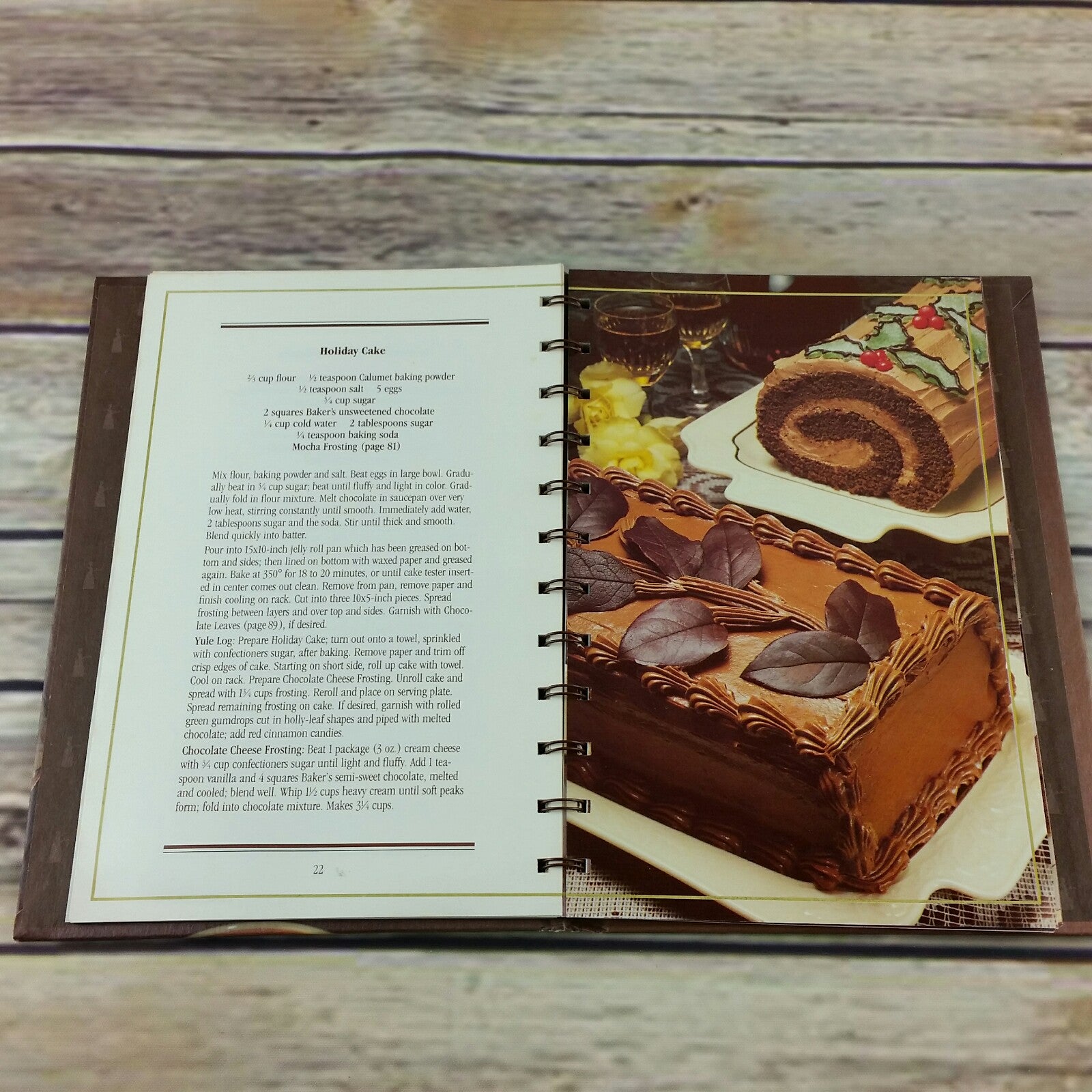 Vintage Cookbook Bakers Book of Chocolate Riches Recipes 1983 Hardcover Spiral Bound - At Grandma's Table