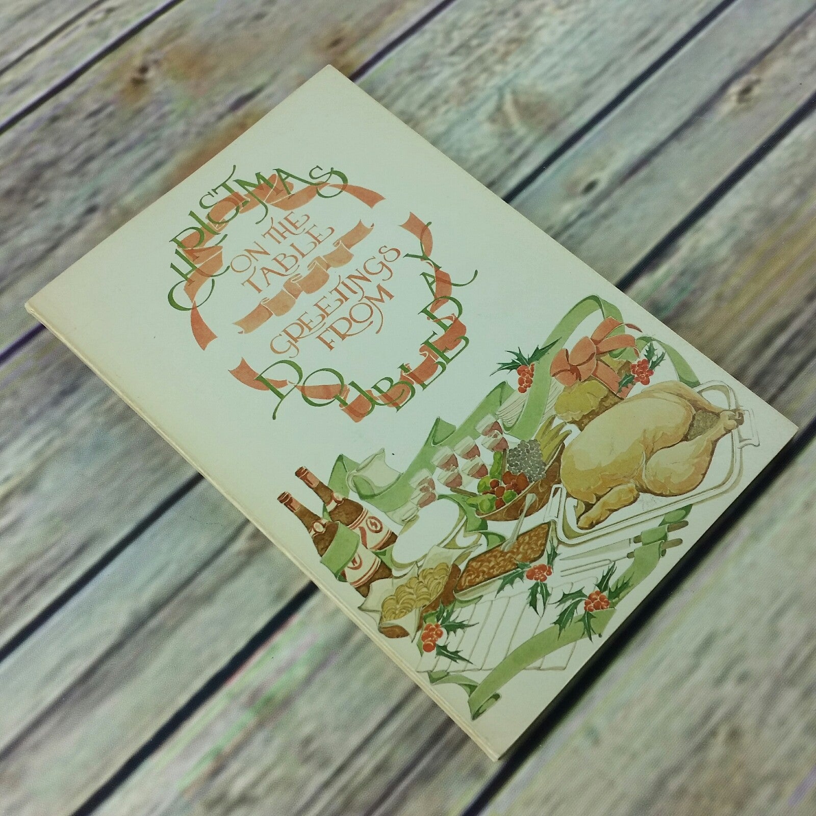 Vintage Cookbook Christmas on the Table Greetings from Doubleday Recipes 1979 Paperback - At Grandma's Table