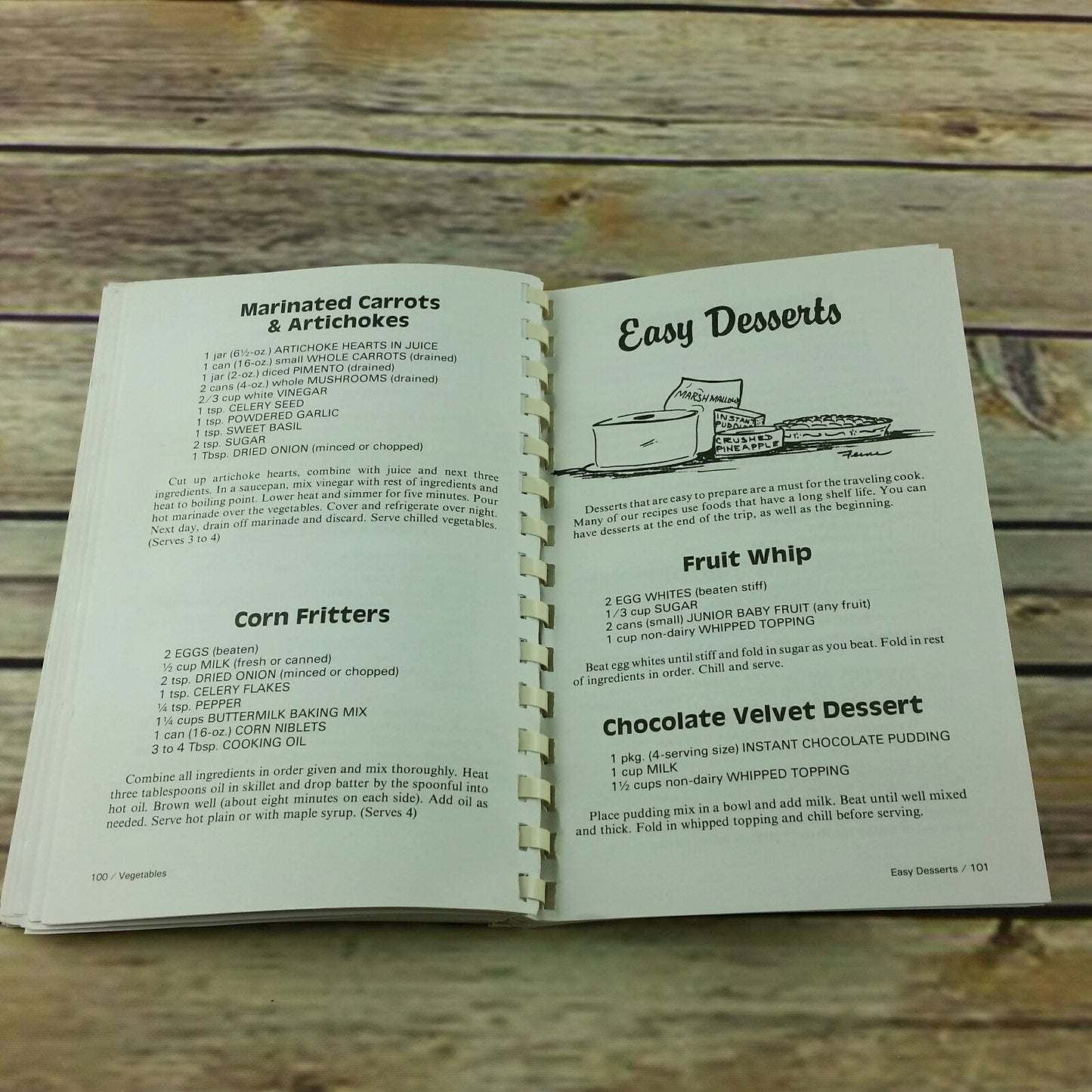 Travel Cookbook Easy RV Recipes For the Traveling Cook Spiral Bound Ferne Holmes 1997 Spiral Bound - At Grandma's Table