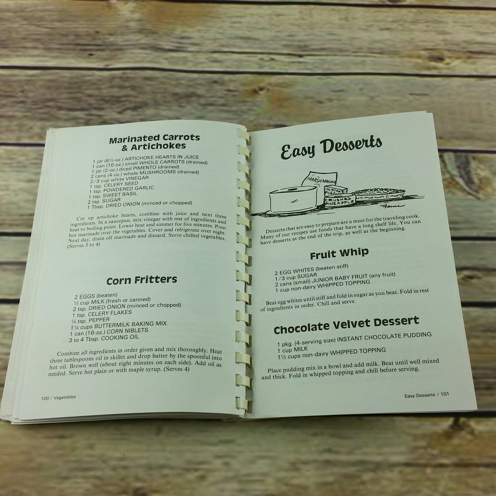 Travel Cookbook Easy RV Recipes For the Traveling Cook Spiral Bound Ferne Holmes 1997 Spiral Bound - At Grandma's Table