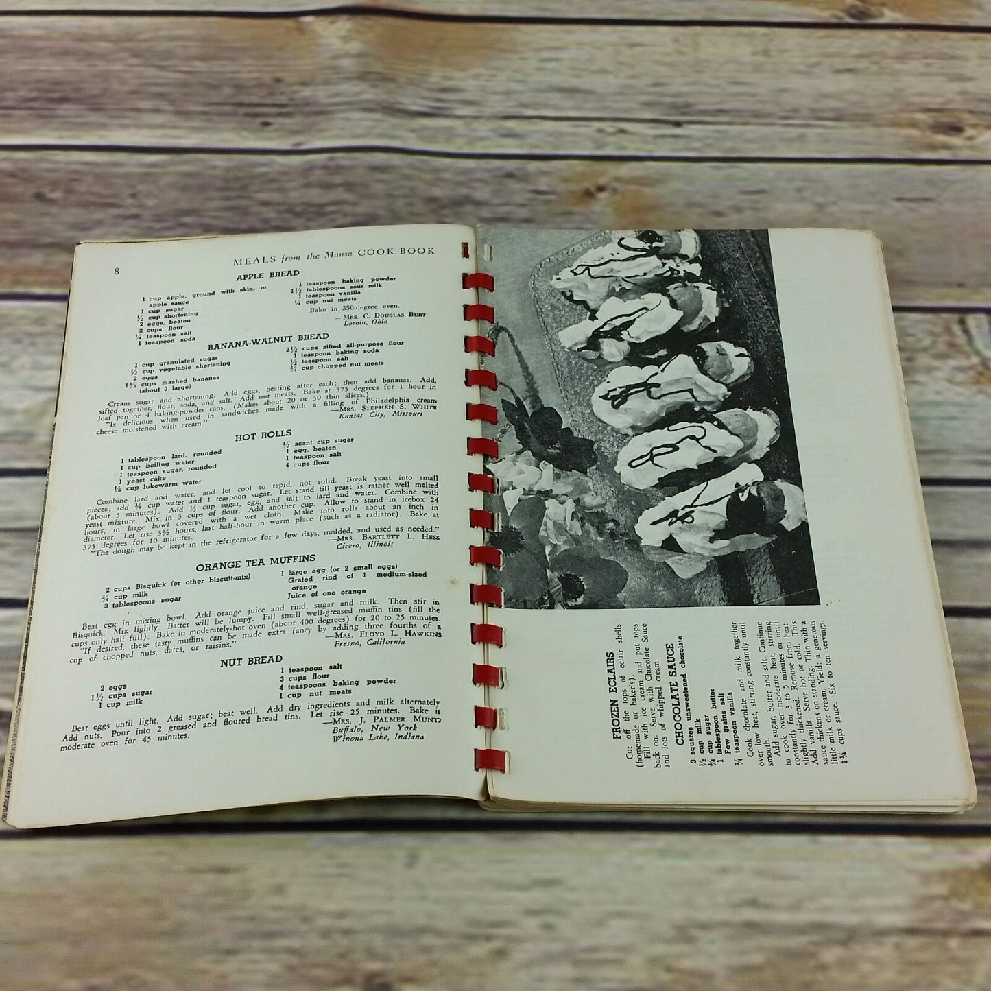 Vintage Cookbook Meals from the Manse Great Preachers Wives Recipes 1970 Spiral Bound - At Grandma's Table
