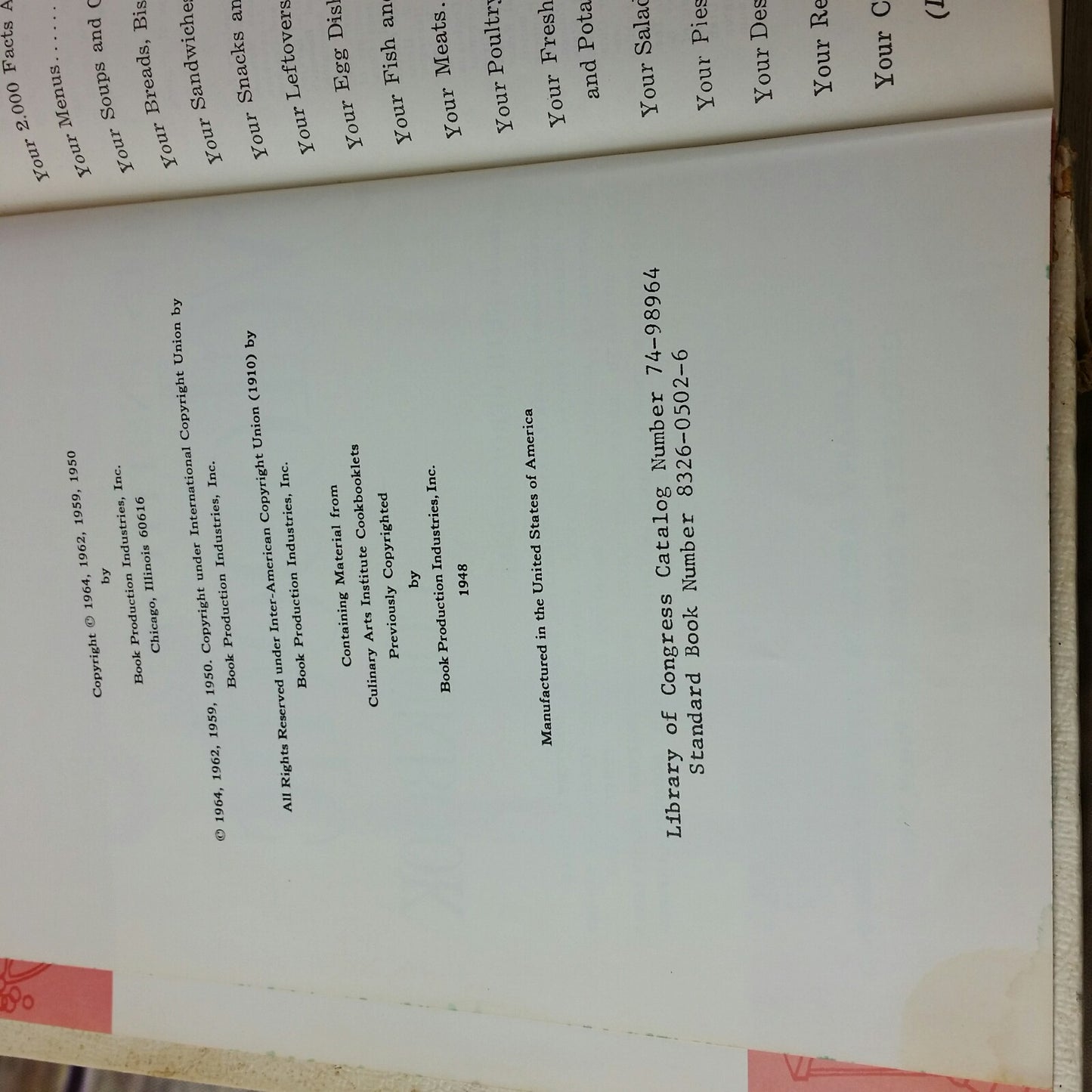 Vtg Cookbook Culinary Arts Institute Encyclopedic Recipes 1970 Ruth Berolzheimer - At Grandma's Table