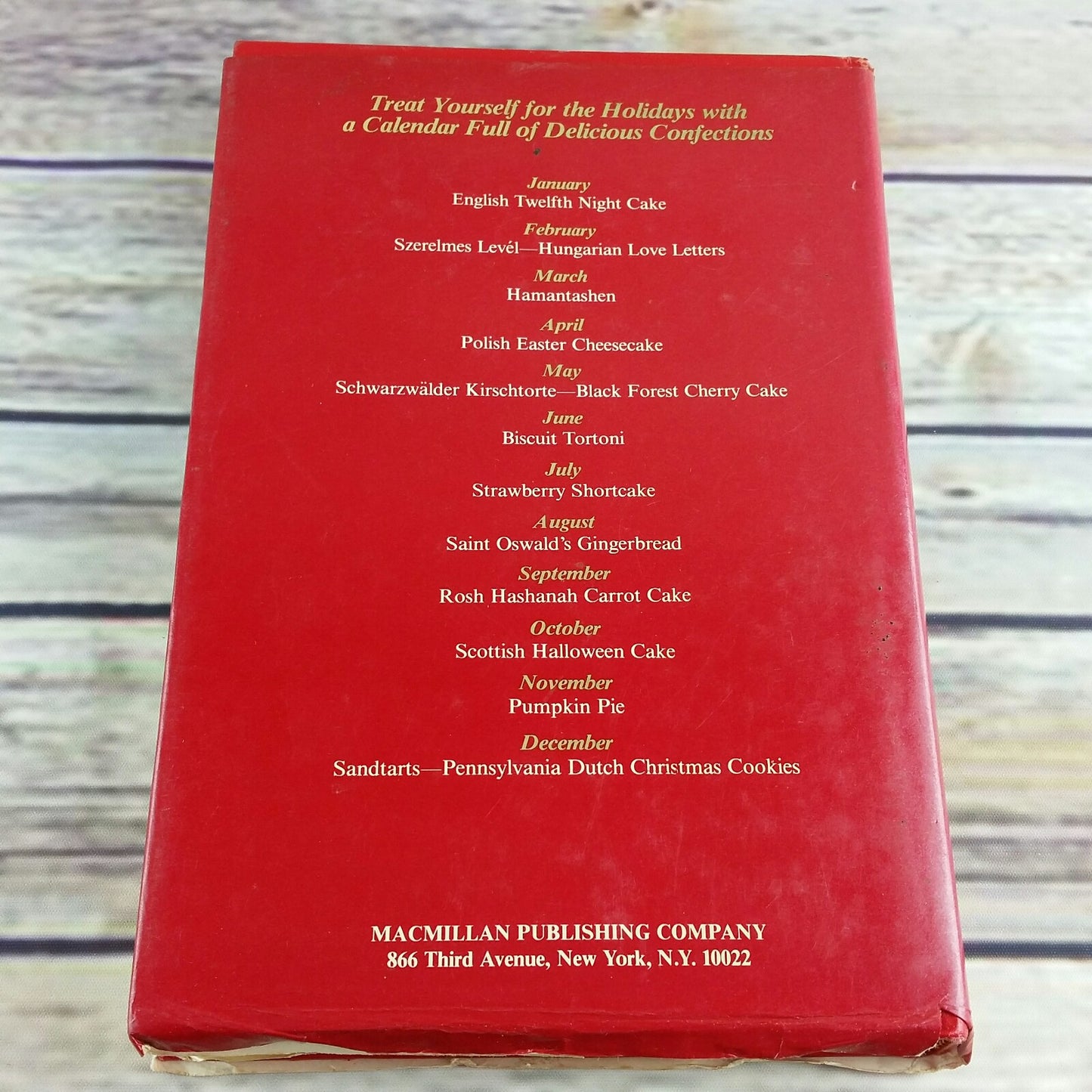 Vintage Cookbook Holiday Dessert Recipes Christmas Passover Easter 1986 Kathy Cutler Hardcover - At Grandma's Table