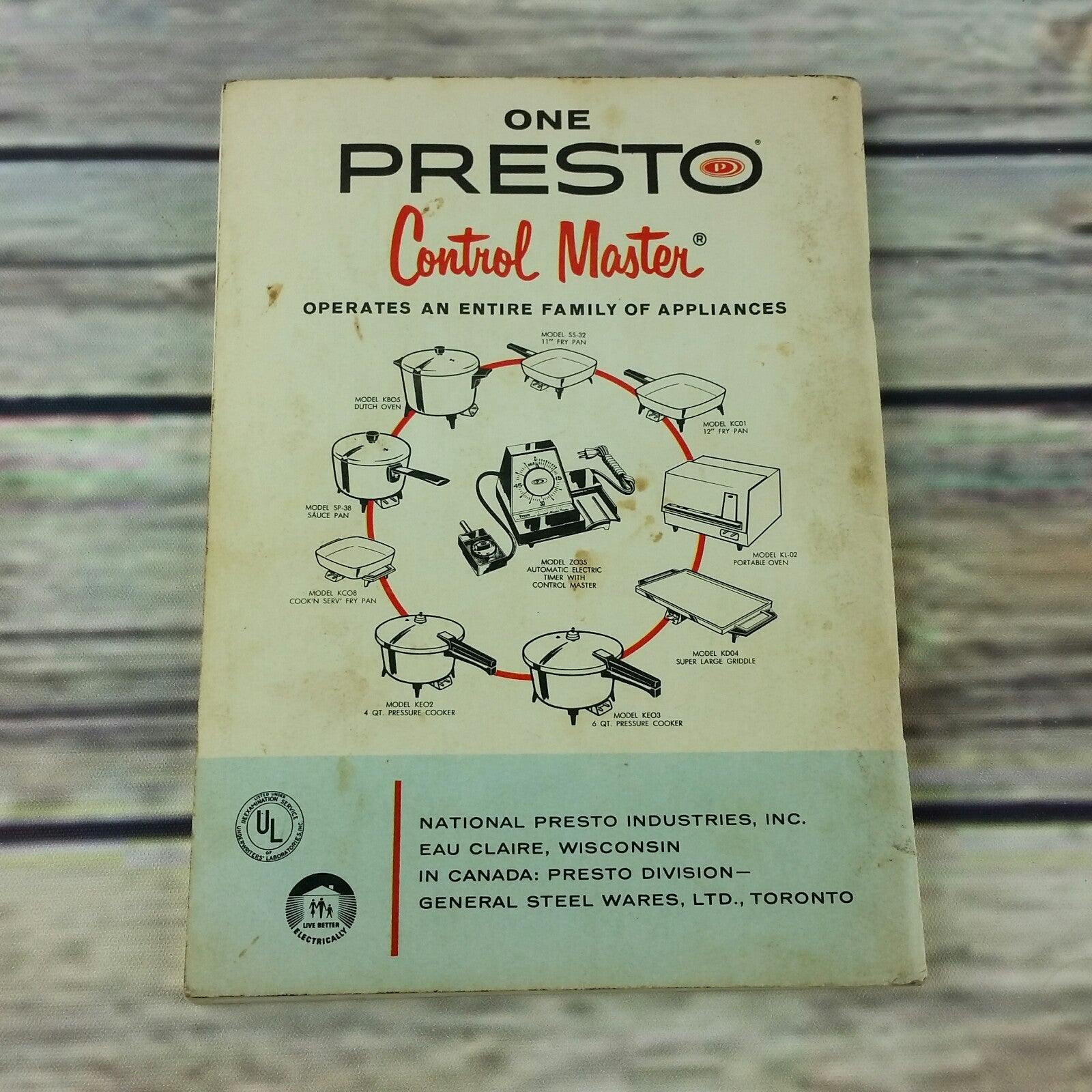 Vintage Cookbook Presto Pressure Cooker Instructions Cooking Time Tables 1961 Recipes Manual Booklet - At Grandma's Table