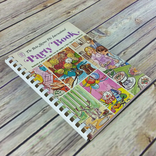 Vintage Sorority Cookbook Beta Sigma Phi International Party Book 1973 Favorite Recipes Spiral Bound - At Grandma's Table
