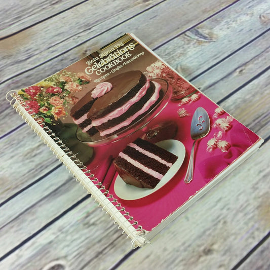 Vintage Sorority Cookbook Beta Sigma Phi Celebrations 1940 Recipes Crafts Decorations Spiral Bound - At Grandma's Table