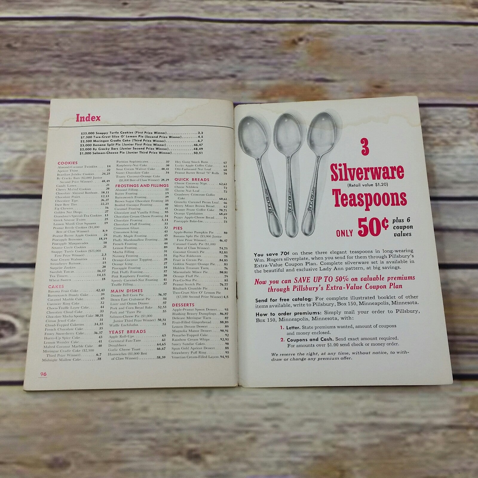 Vintage Cookbook Pillsburys 4th Grand National 100 Prize Winning Recipes 1953 Booklet - At Grandma's Table