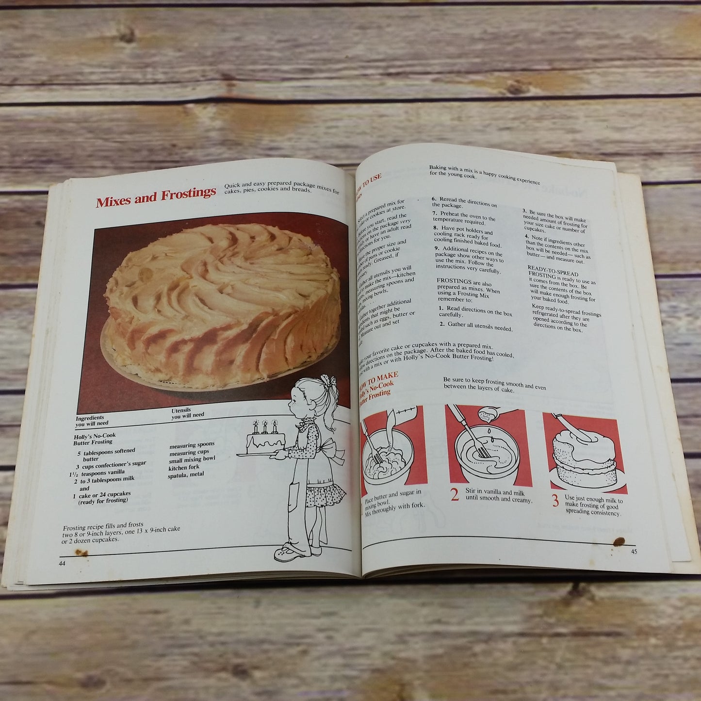 Vintage Cookbook Holly Hobbie Kids Childrens Cook Book Paperback 1979 - At Grandma's Table