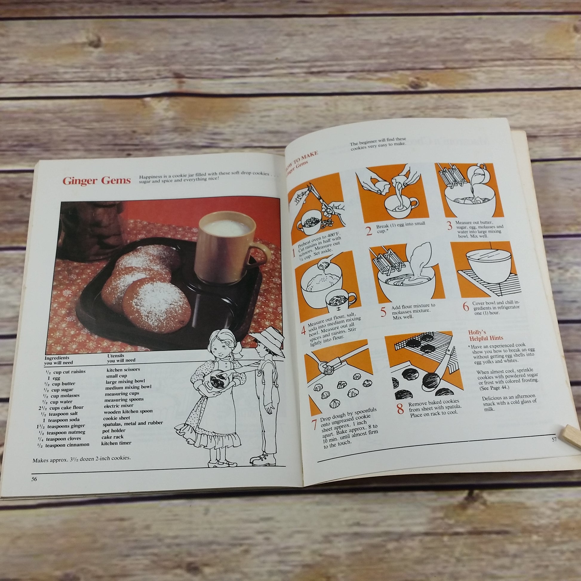 Vintage Cookbook Holly Hobbie Kids Childrens Cook Book Paperback 1979 - At Grandma's Table