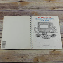 Load image into Gallery viewer, Vintage Kids Cookbook Microwave Cooking for Kids Recipes 1991 Vicki Lansky Spiral Bound Scholastic - At Grandma&#39;s Table