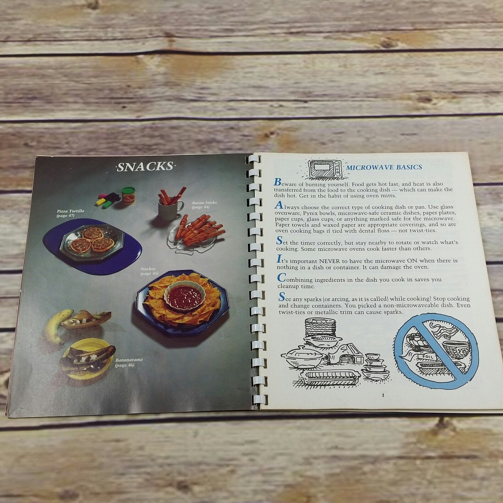 Vintage Kids Cookbook Microwave Cooking for Kids Recipes 1991 Vicki Lansky Spiral Bound Scholastic - At Grandma's Table