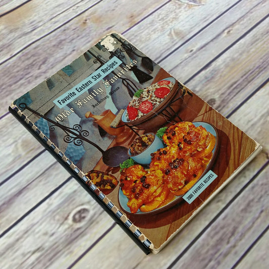 Vintage Cookbook Favorite Eastern Star Olde Family 2000 Recipes 1965 Spiral Bound - At Grandma's Table