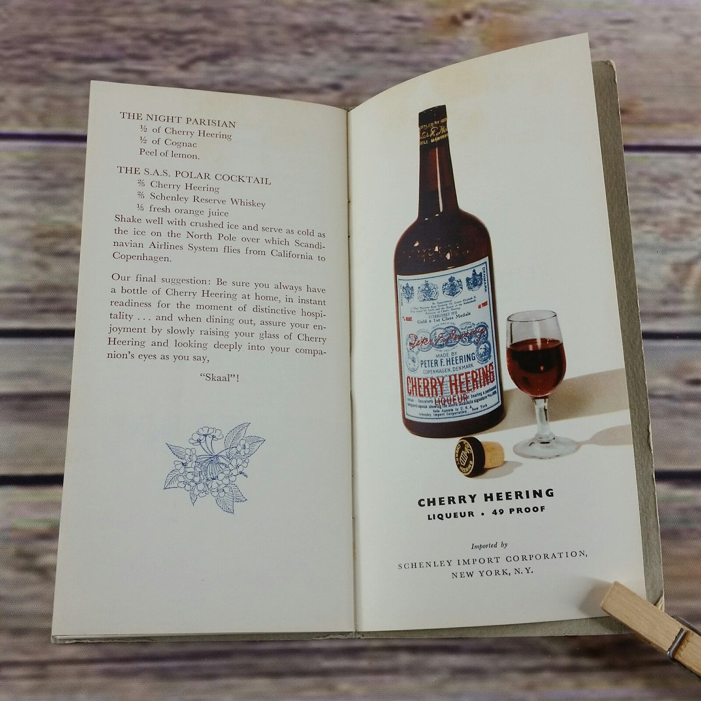 Vintage Cookbook Entertain Differently in the Danish Manner 1956 Cherry Heering Liqueur Alcohol Promo Booklet Denmark - At Grandma's Table