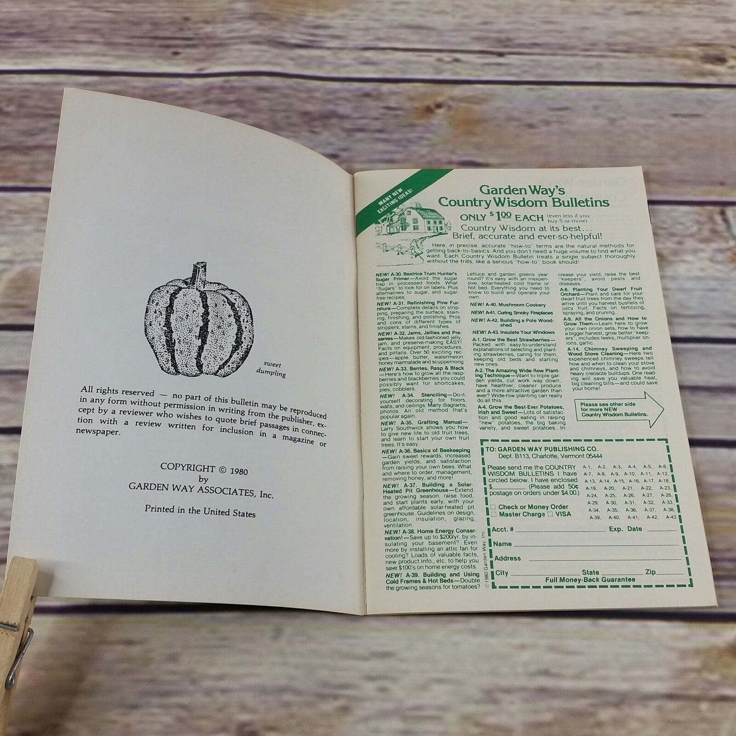 Vintage Cookbook Winter Squash and Pumpkins Recipes 1980 Garden Way Bulletin A-55 - At Grandma's Table