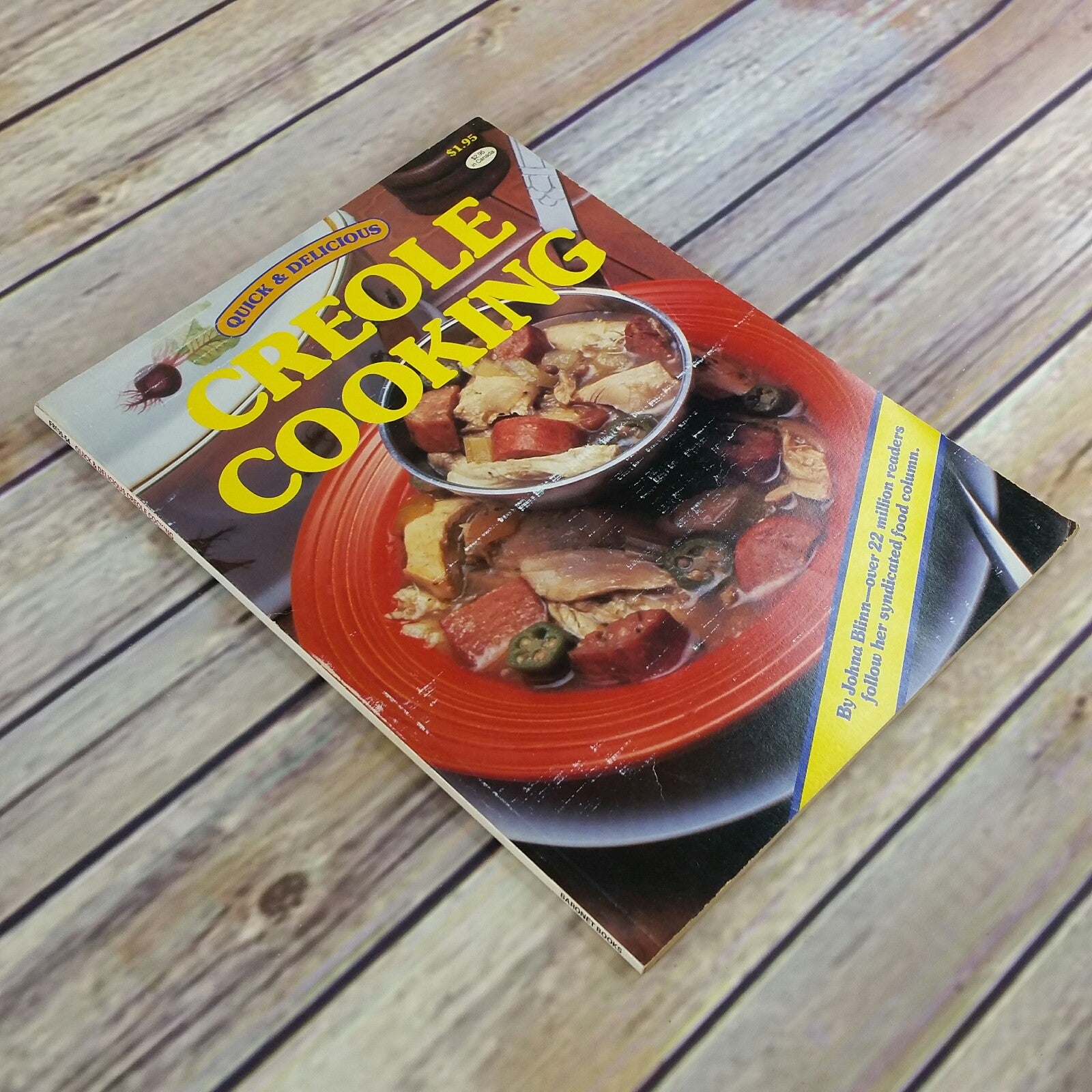 Vintage Cookbook Creole Cooking Recipes Johna Blinn 1989 Paperback Book - At Grandma's Table