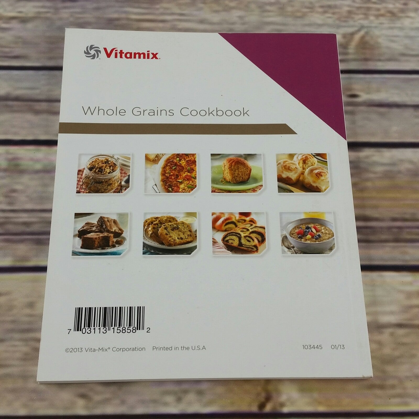 Vitamix Cookbook Whole Grains 102 pages 2013 Blender Paperback - At Grandma's Table