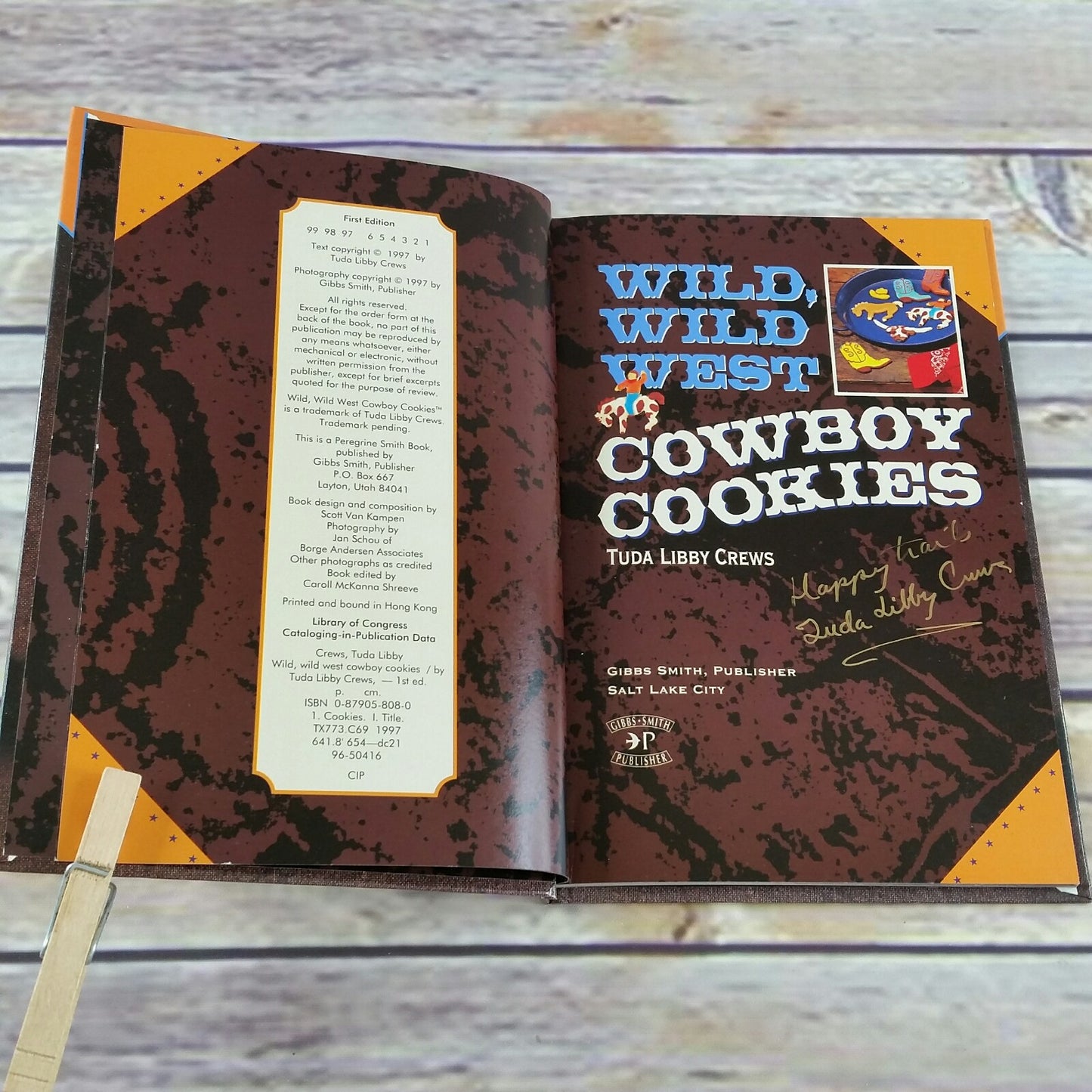 Vintage Kids Cookbook Cookie Recipes Wild Wild West Cowboy Cookies 1997 Hardcover - At Grandma's Table