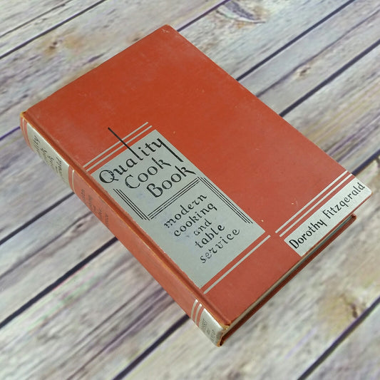 Vintage Cookbook Quality Cook Book Modern Cooking 1932 Hardcover No Dust Jacket Dorothy Fitzgerald - At Grandma's Table