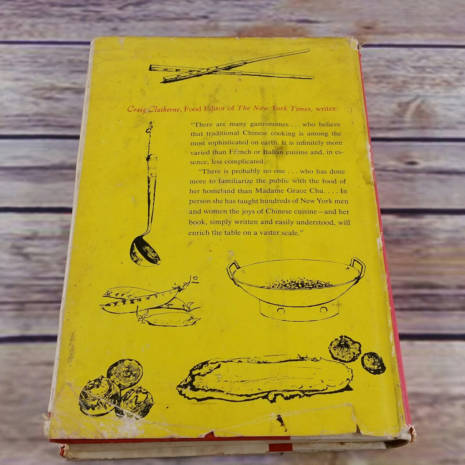 Vintage Cookbook The Pleasures of Chinese Cooking 1962 Hardcover Dust Jacket Grace Zia Chu - At Grandma's Table