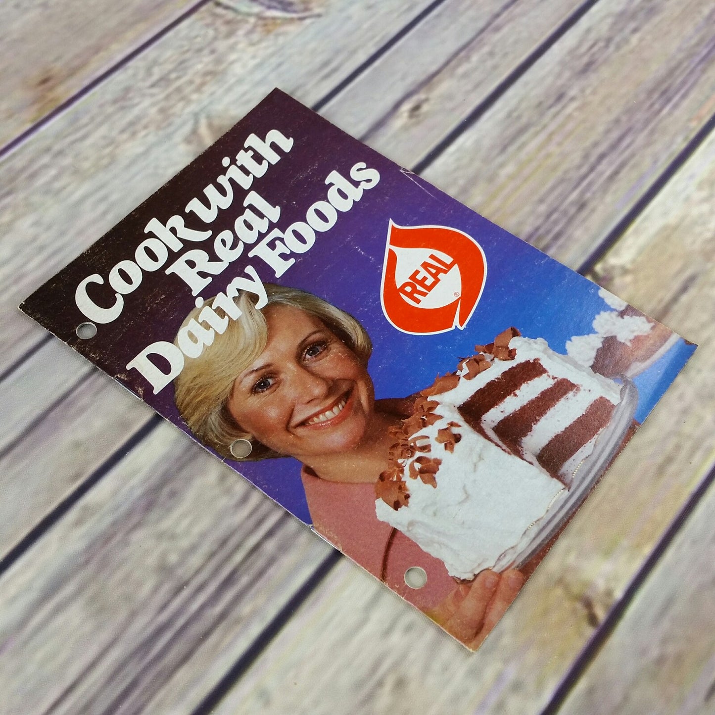 Vintage Cookbook Cook with Real Dairy Foods 1970s Paperback Booklet Milk Advisory Board - At Grandma's Table