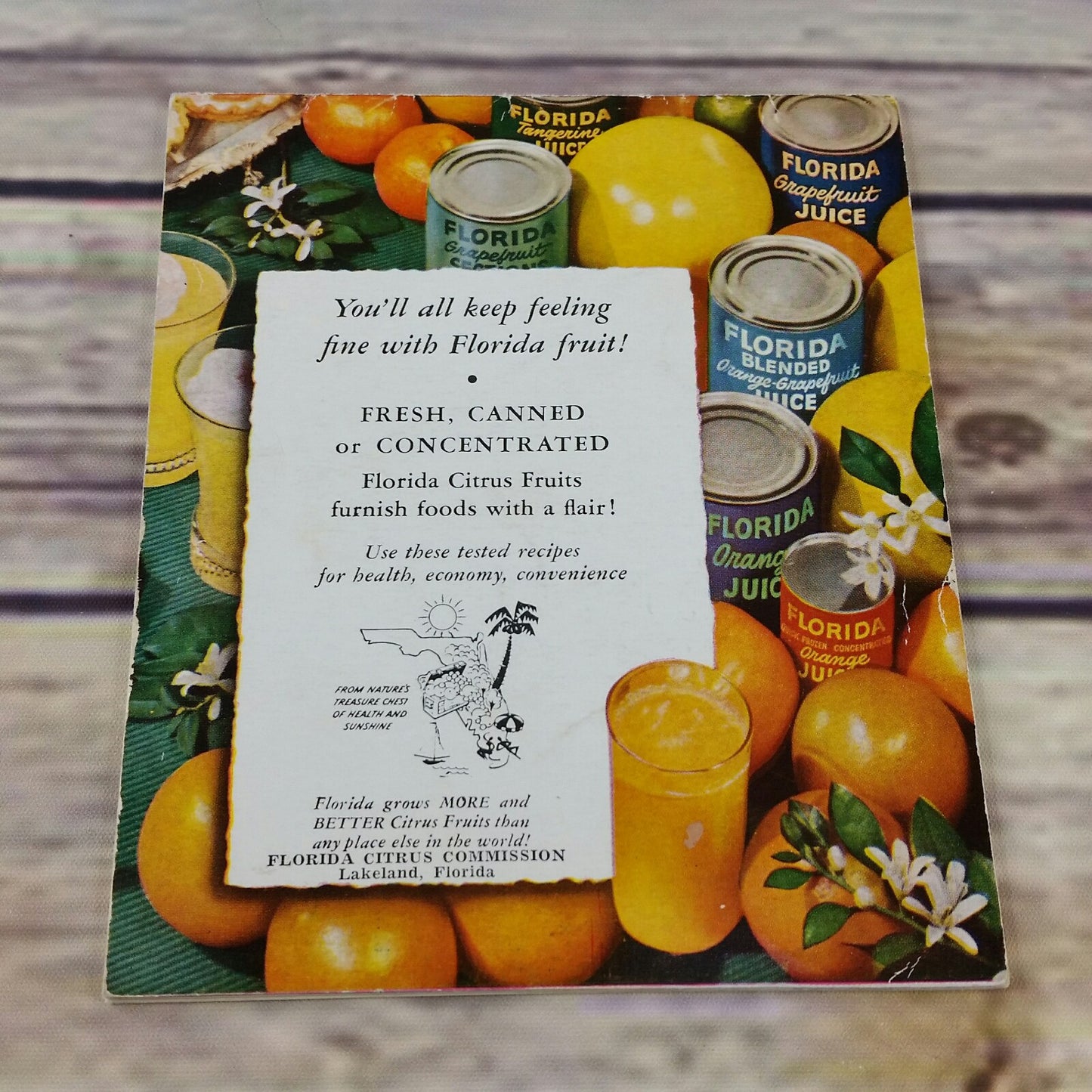 Vintage Florida Cookbook Florida Citrus Fare Recipes 1960s Florida Citrus Commission - At Grandma's Table