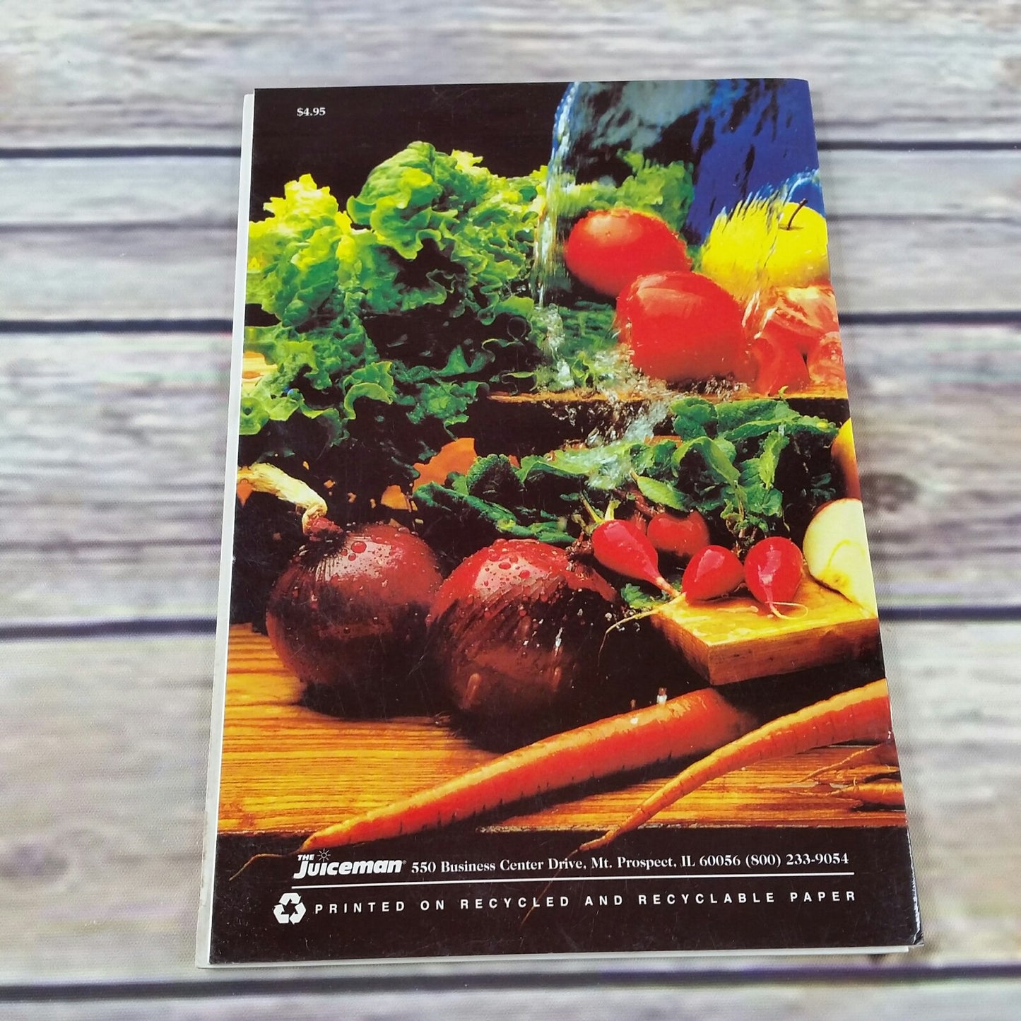 Vintage Cookbook The Juiceman Fresh Juice Recipes and Menu Planner Paperback Booklet - At Grandma's Table