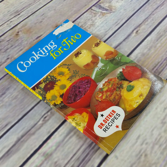 Vintage Cookbook Dr Oetker Cooking for Two 1972 Paperback Recipes English Language - At Grandma's Table