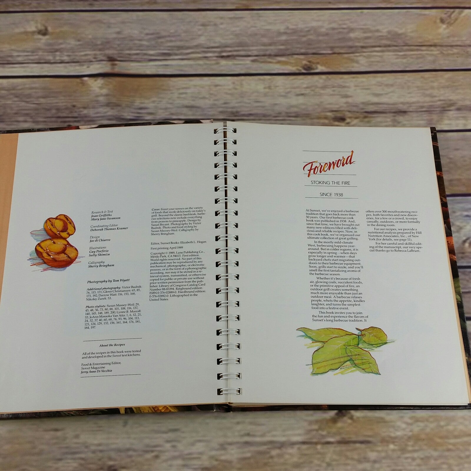 Vintage Cookbook Sunset The Ulitmate Grill Book Barbecuing BBQ Grilling Hardcover Spiral Bound First Print 1989 - At Grandma's Table