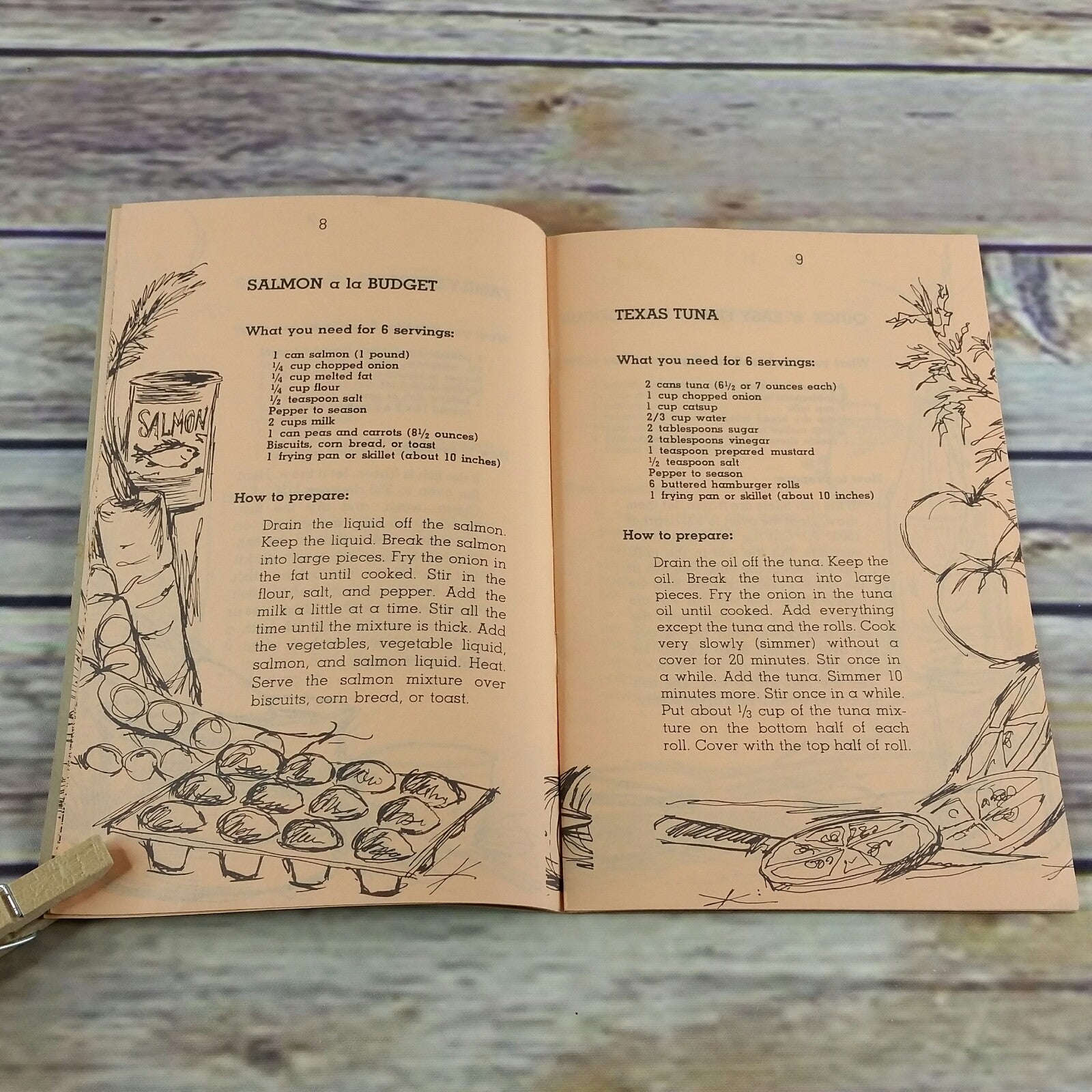 Vintage Fish Cookbook Fish For Compliments On A Budget 1971 United States Department of the Interior Fishery Market Development - At Grandma's Table
