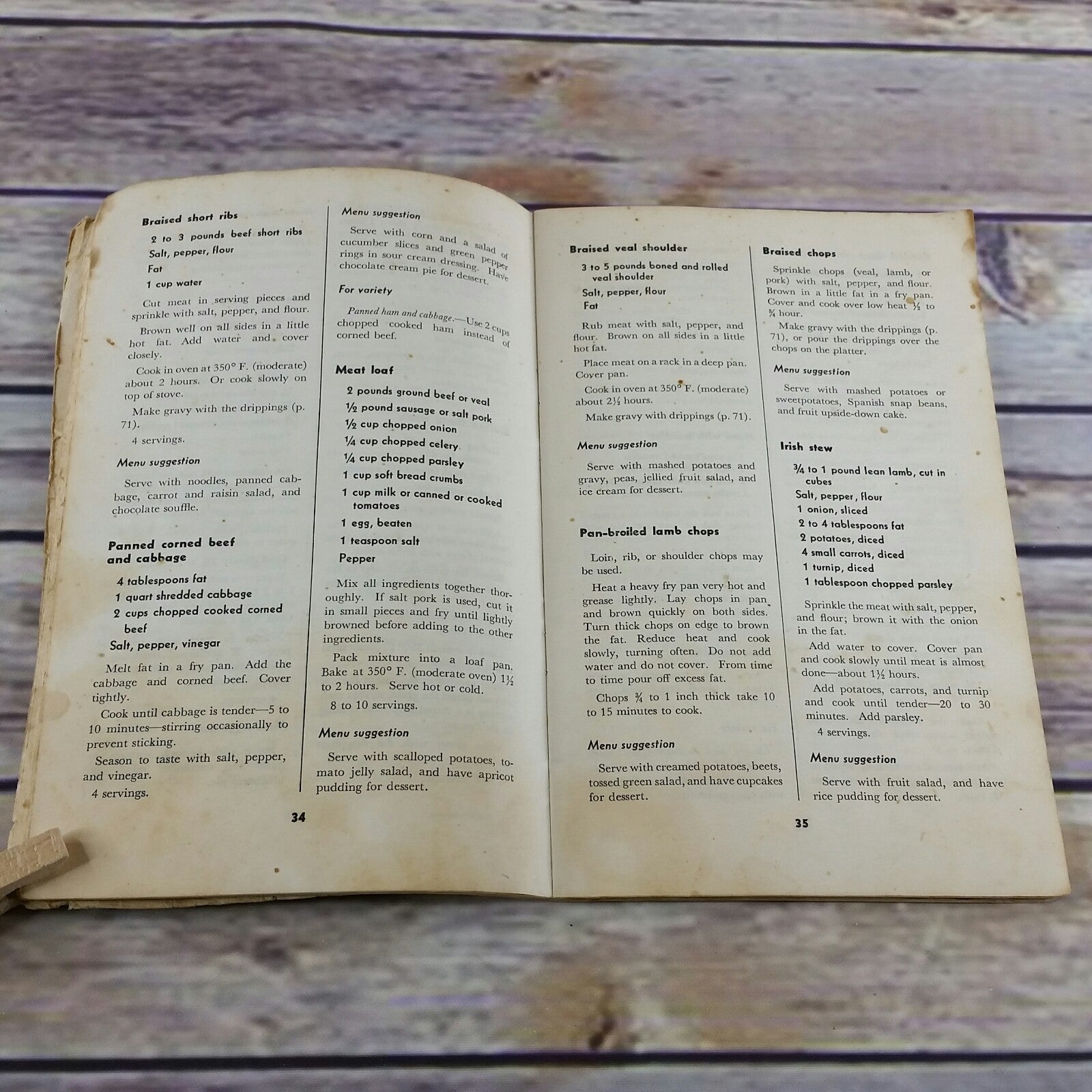 Vintage Cookbook Family Fare Food Management and Recipes Department of Agriculture 1950s - At Grandma's Table