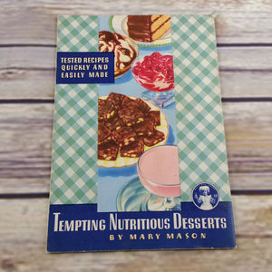 Vintage Cookbook Junket Recipes How to Make Tempting Nutritious Desserts 1941 Promo Paperback Booklet Home Economics - At Grandma's Table