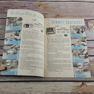 Vintage Cookbook Junket Recipes How to Make Tempting Nutritious Desserts 1941 Promo Paperback Booklet Home Economics - At Grandma's Table