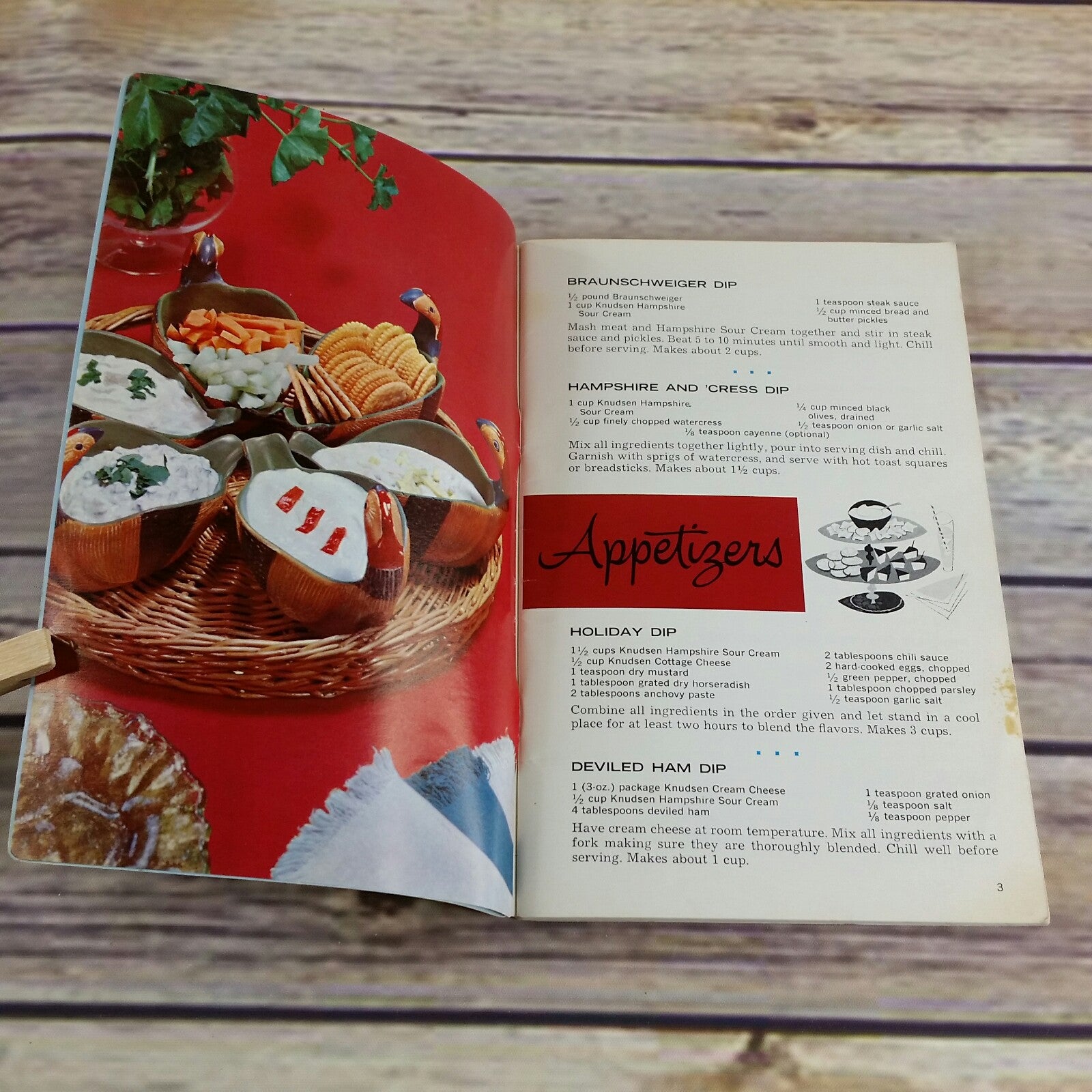 Vintage Cookbook Knudsen Dairy Products Recipes Promo Paperback Booklet Advertising 1960s 1970s - At Grandma's Table