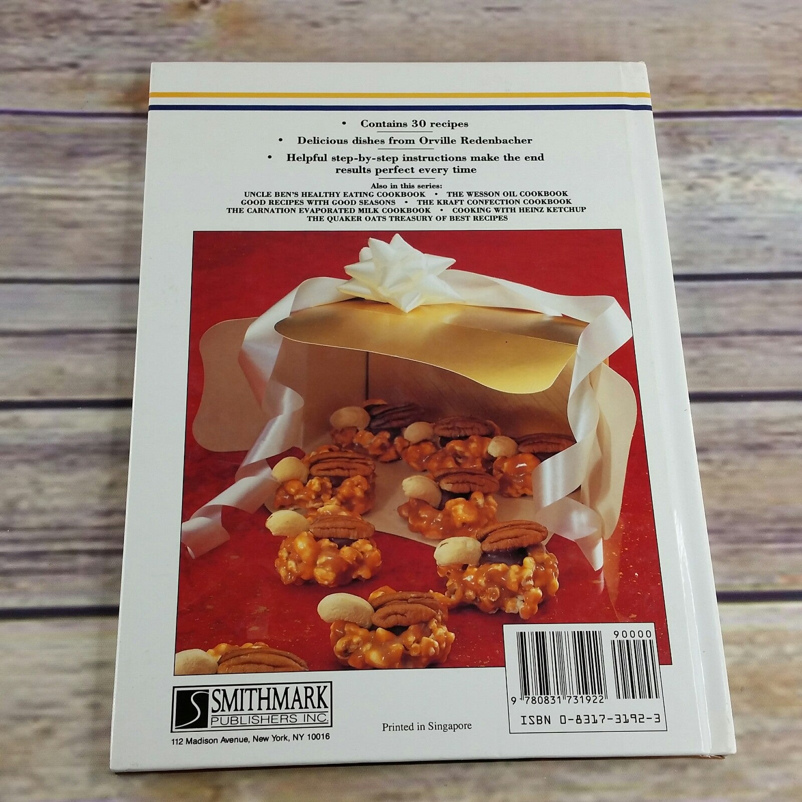 Vintage Cookbook Pop Corn Orville Redenbacher Popcorn 1992 Hunt-Wesson Promo Hardcover - At Grandma's Table