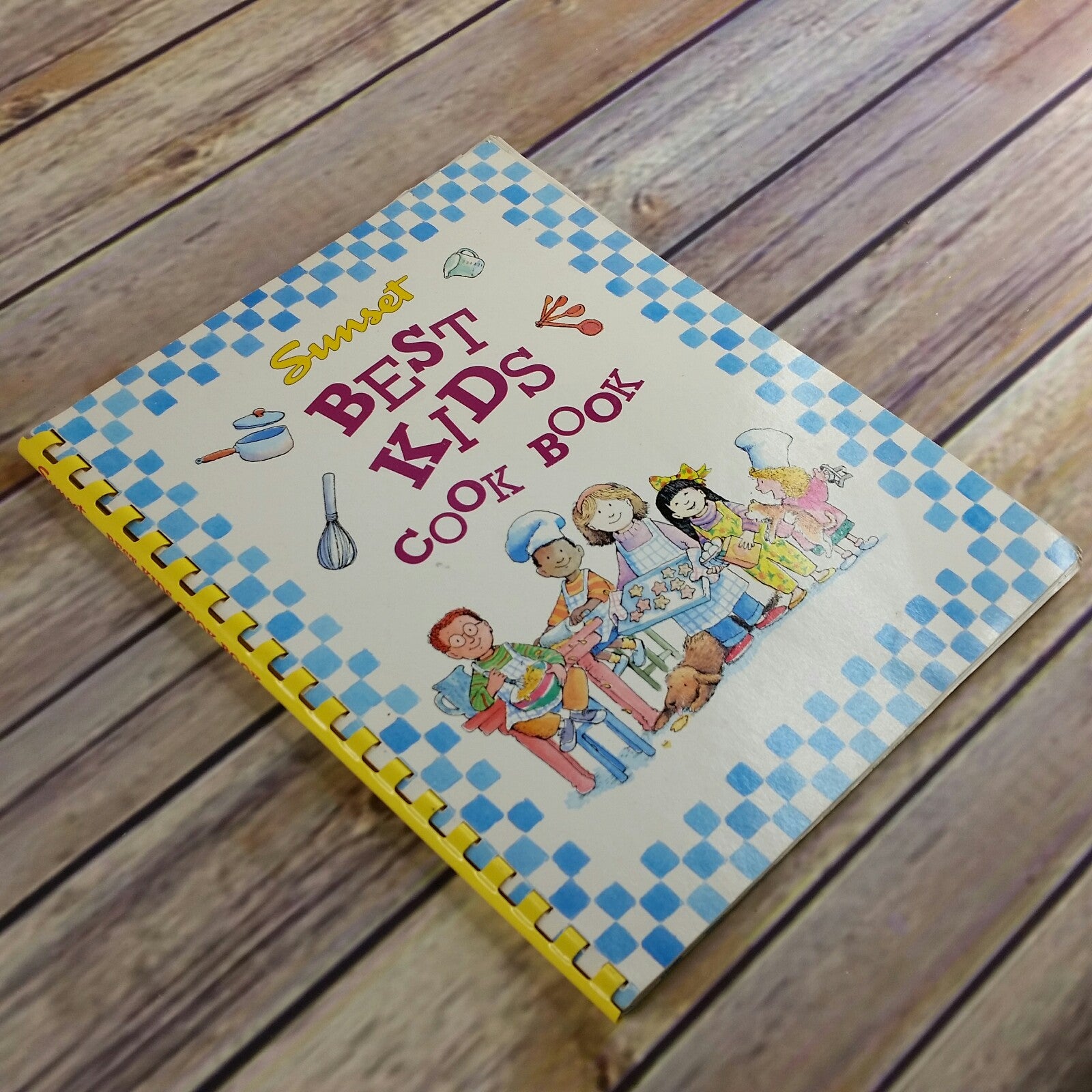Vintage Cookbook Sunset Best Kids Cook Book Recipes Children 1992 First Print Spiral Bound - At Grandma's Table