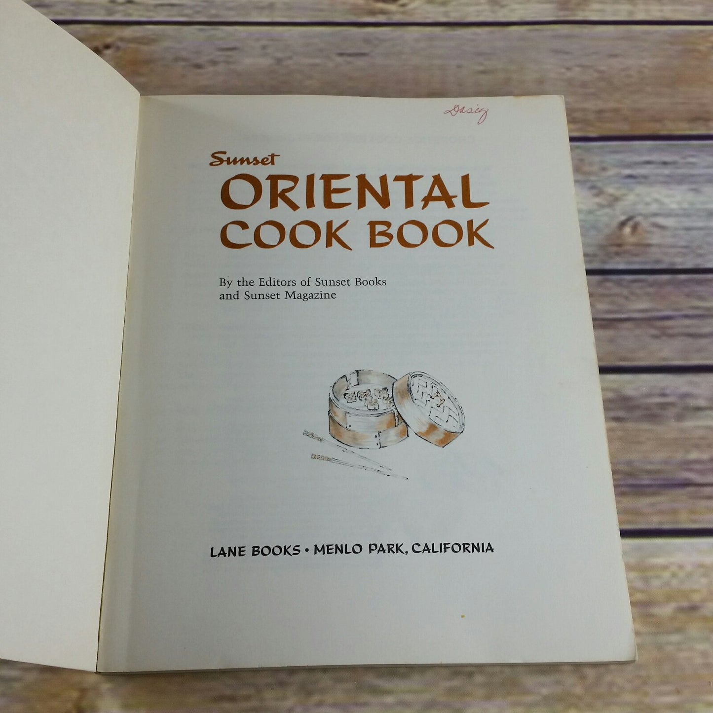 Vintage Cookbook Sunset Oriental Cook Book Chinese Japanese Korean 1977 Paperback - At Grandma's Table